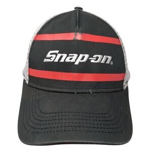 Snap-on Snapback Mesh Back Trucker Hat Black One Size Colorblock